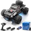 dexinco RC Car, 1:16 Brushless Remote Control Car, 55KM/H High Speed RC Truck, 4WD All Terrain Remote Control Monster Truck, Waterproof Crawler, 2.4GHz, 2 Batteries, Spare Tire view 1