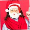 BCOATH 18Pcs Unfinished Santa Claus Blank Paper Masks DIY Craft Masquerade Supplies for Christmas Party Festival Celebration Full Face Pulp Masks for Creative Hand-painting and Cosplay view 3