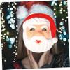 BCOATH 18Pcs Unfinished Santa Claus Blank Paper Masks DIY Craft Masquerade Supplies for Christmas Party Festival Celebration Full Face Pulp Masks for Creative Hand-painting and Cosplay view 4