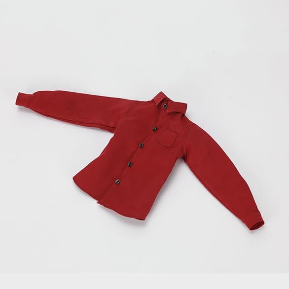 1/6 Scale Male Business Suit, 12-inches Strong / Lean / Muscular Male Action Figure Business Suit Clothing Costume Outfit (red Shirt)
