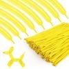 100pcs 260 Yellow Long Balloons for Twisting, Skinny Thickening Latex Balloons for Animal Modeling and Arch Tying, Magic Show Party Supplies for Birthday Wedding Christmas Decoration view 1