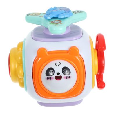 BCOATH Montessori Busy Cube Sensory for Early Education Learning Plastic Travel Fine Motor Skill Development Plane Busy Ball for Boys
