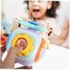 BCOATH Montessori Busy Cube Sensory for Early Education Learning Plastic Travel Fine Motor Skill Development Plane Busy Ball for Boys view 3