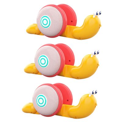 BCOATH 3Pcs Pulling Smooth Surface Educational Snail Playthings Cognitive Development Plastic Walking Random Color