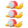 BCOATH 3Pcs Pulling Smooth Surface Educational Snail Playthings Cognitive Development Plastic Walking Random Color view 1