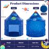 Hallo Deer Rocket Ship Kids Play Tent with Star, Foldable Pop Up Tent Kids, Castle Kid Tent Indoor Outdoor Fun & Imagination, Toddler Tents Indoor Gifts for Baby Boys Girls view 4
