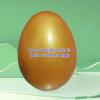 yrlfiot Fashion Easter Eggs Wooden Eggs for Painting Children Play Kitchen Game Dyeable Nesting Egg Home Decor (Golden) view 3