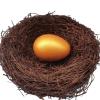 yrlfiot Fashion Easter Eggs Wooden Eggs for Painting Children Play Kitchen Game Dyeable Nesting Egg Home Decor (Golden) view 4