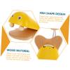 BRIGHTFUFU 2Pcs Wooden Castanets Household Percussion Instruments for Wear-Resistant Smooth Surface Educational for Visual and Auditory Development view 3