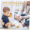 BRIGHTFUFU 2Pcs Wooden Castanets Household Percussion Instruments for Wear-Resistant Smooth Surface Educational for Visual and Auditory Development view 4