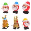 BCOATH 6pcs Portable Wind-up Christmas Lightweight Plastic Reindeer Santa Sleigh Companions Festive Holiday Clockwork Playthings Compact Party Favors view 1