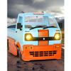 WOWOBONTOY RC Truck, WPL D14 1/10 Scale 2.4G 4WD Mini RC Truck with 8 Micro Cardboard Boxes and 2 Batteries, Ideal Vehicles Model Gift for Teens & Adult (Full Cage Vesion/Blue) view 2