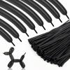 100pcs 260 Black Long Balloons for Twisting, Skinny Thickening Latex Balloons for Animal Modeling and Arch Tying, Magic Show Party Supplies for Birthday Wedding Christmas Decoration view 1
