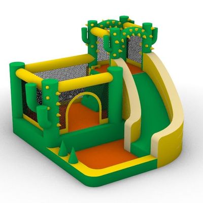 JumpYeah Inflatable Bounce House,Cactus Theme Jumping Castle118L x 110W x 83H inches, Heavy Duty Blower Stakes and Storage Bag Indoor/Outdoor Party Gifts