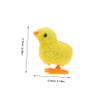 BCOATH 5pcs Wind Up Chicken Plush Handheld Jumping Chicks Soft Plush Party Favors for Classroom Prizes Interactive Play Fun Easter view 2