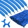 100pcs 260 Dark Blue Long Balloons for Twisting, Skinny Thickening Latex Balloons for Animal Modeling and Arch Tying, Magic Show Party Supplies for Birthday Wedding Christmas Decoration view 1