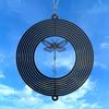 Personalized Dragonfly Metal Wind Spinner, Custom Hanging Decoration for Outdoor Display, Kinetic Garden Sculpture, Nature Gift (Dragonfly Garden Wind Spinner) view 2