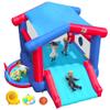 BounBounTime Bounce House, Inflatable Bouncy Castle with Blower for 4 Kids, 143 x 142 x 99 inch, 7 in 1 Jumping Bouncer with Slide, Ball Pit, Basketball view 1