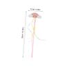 LALADEFIEE Rainbow Fairy Wand with Vibrant Rainbow Ribbons Lightweight Princess Dress Up Accessory for Costume Parties Halloween Cosplay and Storytelling Adventures view 2