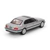 1:64 Diecast Model Car Compatible with BMW 750IL Aspen Silver Metallic Limited Edition by Mini GT MGT00792 view 2