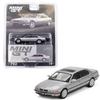 1:64 Diecast Model Car Compatible with BMW 750IL Aspen Silver Metallic Limited Edition by Mini GT MGT00792 view 4