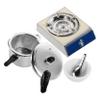 Gogogmee Realistic Miniature Dollhouse Kitchen Appliance with Alloy Gas Stove Pressure Cooker and Mini Utensils Innovative Design Mini Kitchen Model for Role Play and DIY Cooking Scene view 1