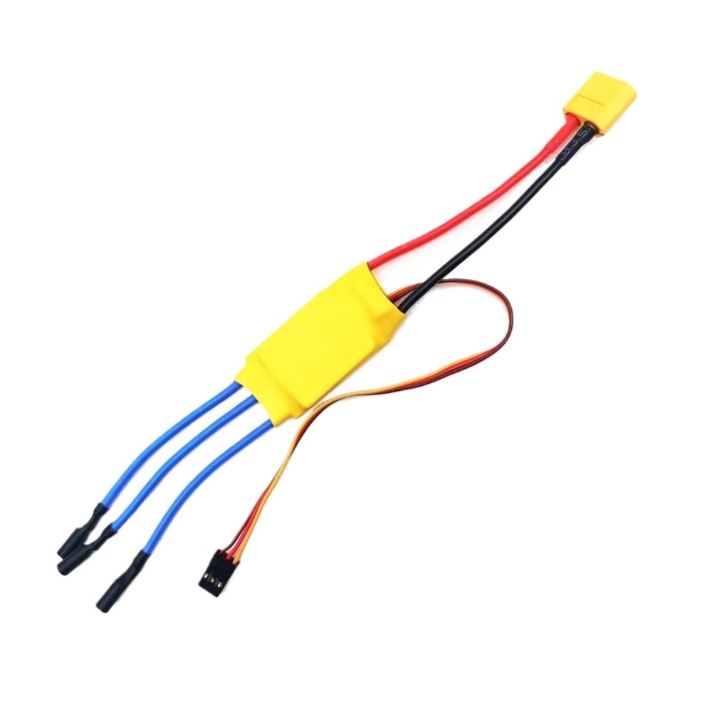 ESC Part For XXD HW30A 30A ESC Brushless Motor Speed Controller RC BEC ESC T Rex 450 V2 F450 For Mini Quadcopter Drone Repair Upgrade Accessories(With XT60 plug)