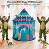 Hallo Deer Dinosaur Kids Play Tent, Foldable Pop Up Tent Kids, Castle Kid Tent Indoor Outdoor Fun & Imagination, Toddler Tents Indoor Gifts for Baby Boys Girls view 2