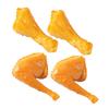 KOMBIUDA Simulated Chicken Drumstick PVC Food Model Fake Cooked Fried Chicken Legs for Pretend Kitchen Play Role-Playing Decorative Display Safe and Lightweight view 1