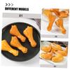 KOMBIUDA Simulated Chicken Drumstick PVC Food Model Fake Cooked Fried Chicken Legs for Pretend Kitchen Play Role-Playing Decorative Display Safe and Lightweight view 3