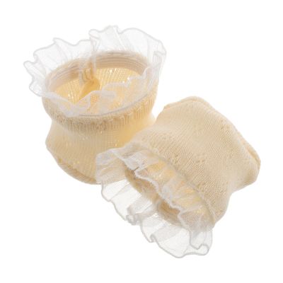 Lace Trim Doll Socks for Reborn Dolls, Soft Polyester Costume Accessory