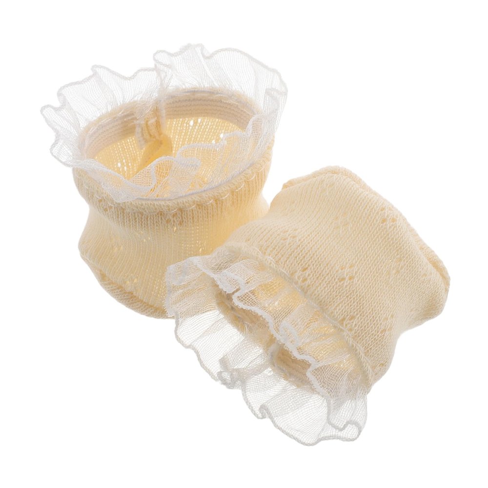Lace Trim Doll Socks for Reborn Dolls, Soft Polyester Costume Accessory