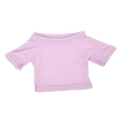 Gogogmee Cotton Doll Clothes Soft Reusable T-Shirt for Plushies Decorative Casual Outfit Easy to Wear Colorfast Short Sleeve Costume for Stuffed Bears and Dolls