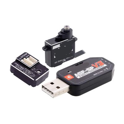 A06CLS V2 3.0KG 15T Programmable Coreless 7g Remote Control Servo Short Cable(Combo Set 3)