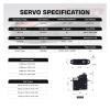 A06CLS V2 3.0KG 15T Programmable Coreless 7g Remote Control Servo Short Cable(Combo Set 3) view 2