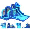 Bounce House, Inflatable Dinosaur Bouncer with Slide and Air Blower, Oxford Cloth Jumping Castle for Kids, Durable Sewn Bouncy House with Large Play Area for Backyard, Indoor & Outdoor Family Fun view 1