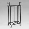 BTOIASYHF Heavy-Duty Metal Hula Hoop and Jump Rope Storage Holder Cart, Hula Hoop Stand with Wheels, School Gym Sport Equipment Rack, Basement Studio Fitness Organizer view 3