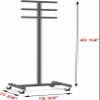 BTOIASYHF Equipment Cart, Jump Rope Storage Rack, Metal Mobile Hula Hoop Holder Stand, Black Hula Hoop Organizer Cart for Home Gym Office, Hula Hoop Display Stand view 2