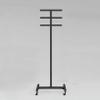 BTOIASYHF Equipment Cart, Jump Rope Storage Rack, Metal Mobile Hula Hoop Holder Stand, Black Hula Hoop Organizer Cart for Home Gym Office, Hula Hoop Display Stand view 3