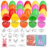 24 Pack Easter Basket Stuffers with Metal Brain Teaser Puzzles  Prefilled Eggs with Mini Logic Toys & Instruction Cards, Classroom Gifts, Egg Hunt Prizes, Easter Party Favors for Kids Boys & Girls view 1