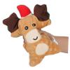 COLLBATH Holiday Christmas Gingerbread Plush Dog with Squeaker Chew for Puppies Interactive Stuffed Animal for Festive Play and Seasonal Home Decoration Small Puppy Chew view 4