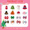 8 Sets Cute Desk Goose Holiday Outfits  7 Inch Mini Goose Clothes with Knitted Hats & Bow Ties for All Seasons, Funny Duck Desk Goose Accessories for Valentines, St. Patrick's Day, Christmas, & More view 2