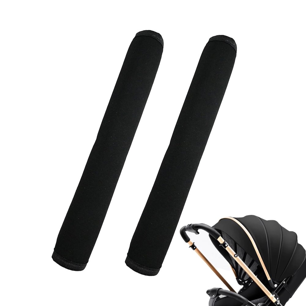 2 Pack Stroller Handle Cover(11.02 * 5.51 inches), Replacement Baby Stroller Handle Pads, Handle Sleeve Cover for Baby Stroller Pushchair, Pushchair Armrest Dust Proof Handle Sleeve