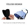 2 Pack Stroller Handle Cover(11.02 * 5.51 inches), Replacement Baby Stroller Handle Pads, Handle Sleeve Cover for Baby Stroller Pushchair, Pushchair Armrest Dust Proof Handle Sleeve view 4