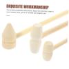 BCOATH 15pcs Mini Wooden Mallets Smooth Polished Hammers for Cracking Golden Eggs Safe Wood Tools Birthday Gift for Boys view 3