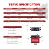 A73CHLW V2 32KG HV Metal Gear Waterproof Programmable Hollow Shaft Steering Servo for 1/10 Scale(A73CHLW 32kg Set2) view 2