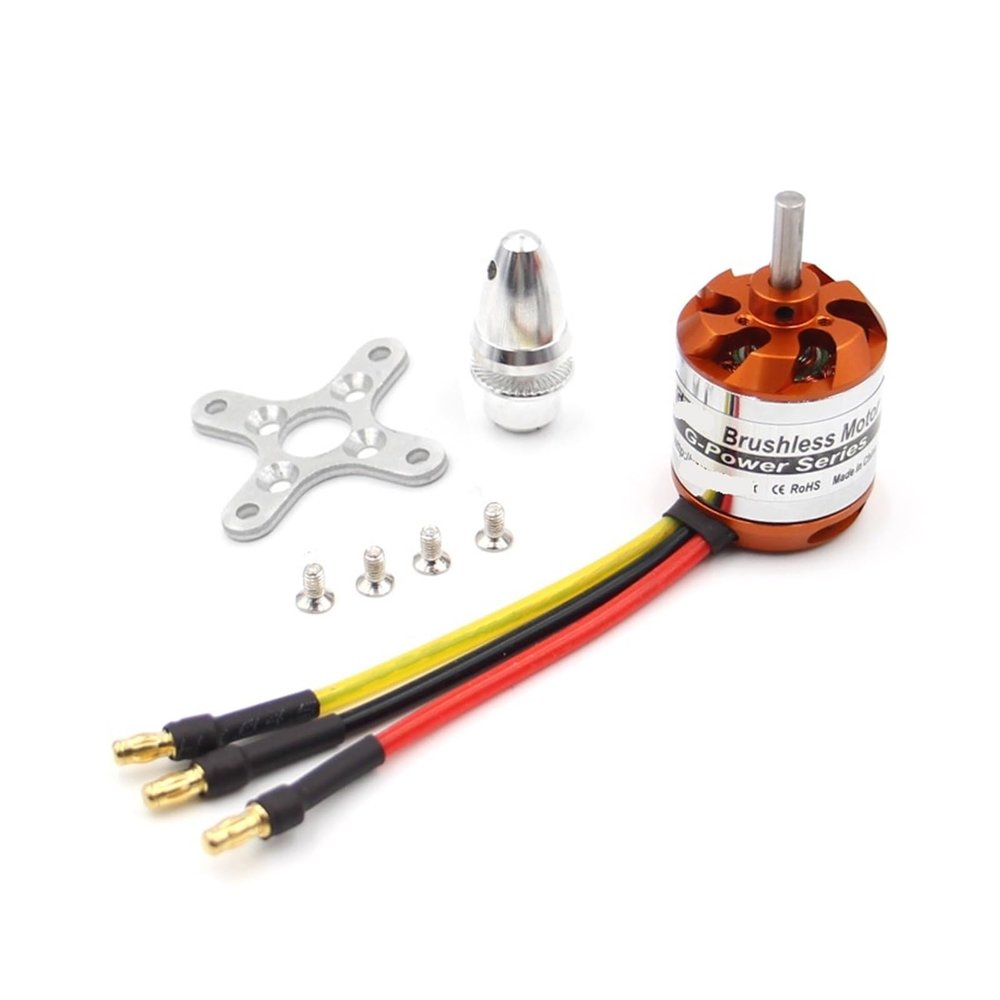 D2836 2836 750KV 880KV 1100KV 1500KV Brushless Motor 2~4S Lipo 4mm Shaft Diameter(1PC D2836 880KV)