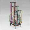 BTOIASYHF Hoop Rope Holders, Freestanding Hula Hoop and Jump Rope Holder Stand, Moveable Fitness Hoop Storage Cart, Sport Equipment Organizer Shelves view 1