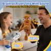 2PCS Plushies with Sound, Italian Brainrot Toys - Tralalero Tralala & Tung Tung Sahur Soft Meme Doll, Funny Birthday Gifts for Kids, Shark Plush for Girls & Boys, Steal A Brainrot Pranks for Adults view 2