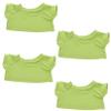 HAKIDZEL 4PCS Stuffed Animal T-Shirt for Bears Soft Cotton Basic Tee Shirts with Cute Design Plush Doll Clothes Accessories for Stuffed view 1